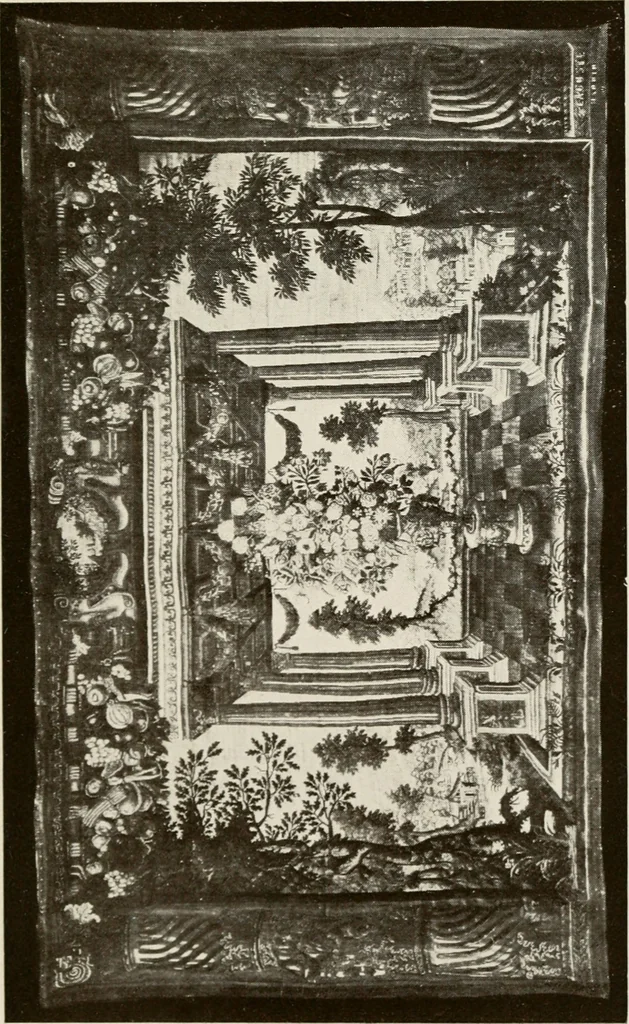 An illustration from The Spanish royal tapastries, 1921, leaf 356