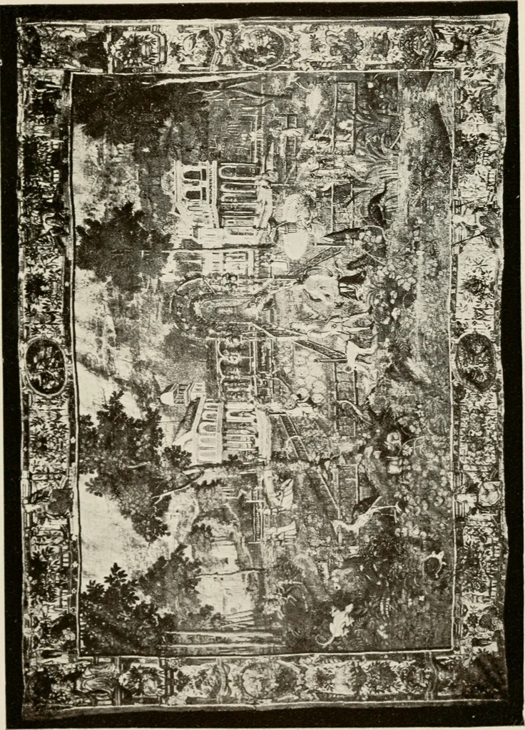 An illustration from The Spanish royal tapastries, 1921, leaf 358