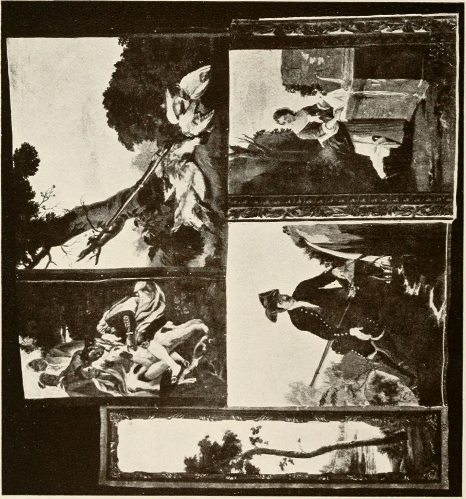 An illustration from The Spanish royal tapastries, 1921, leaf 361