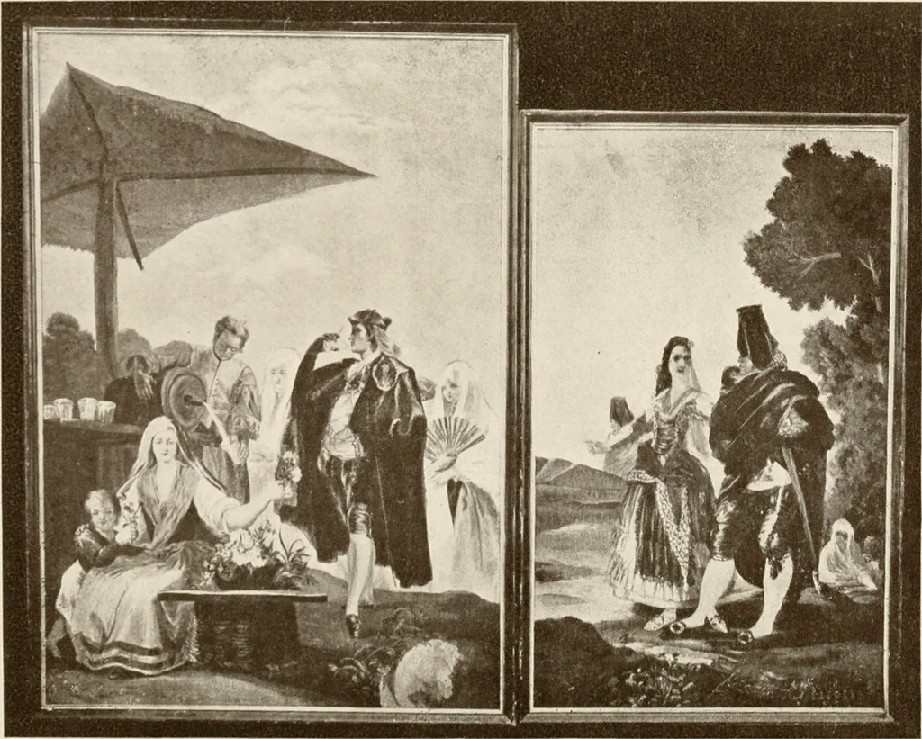 An illustration from The Spanish royal tapastries, 1921, leaf 371