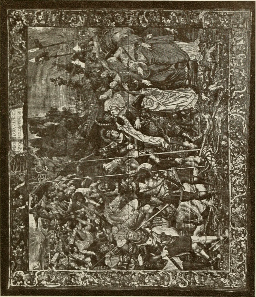 An illustration from The Spanish royal tapastries, 1921, leaf 372