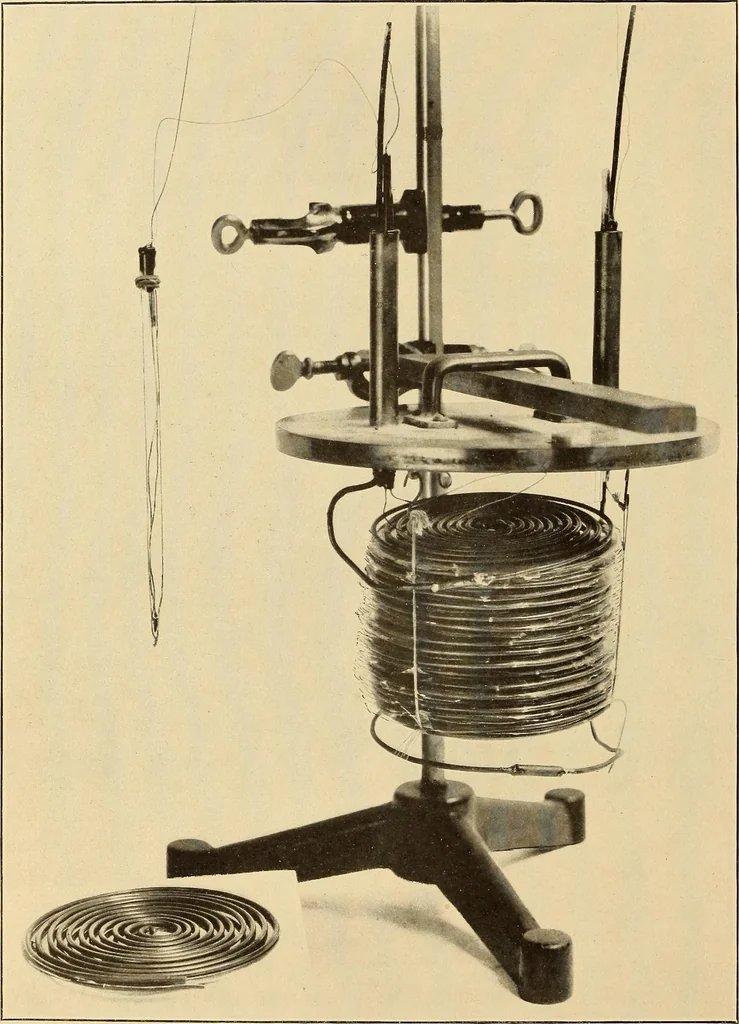 An illustration from Specific heat of copper in the interval 0° and 50°, with a note on vacuum-jacketed calorimeters, 1915, leaf 37