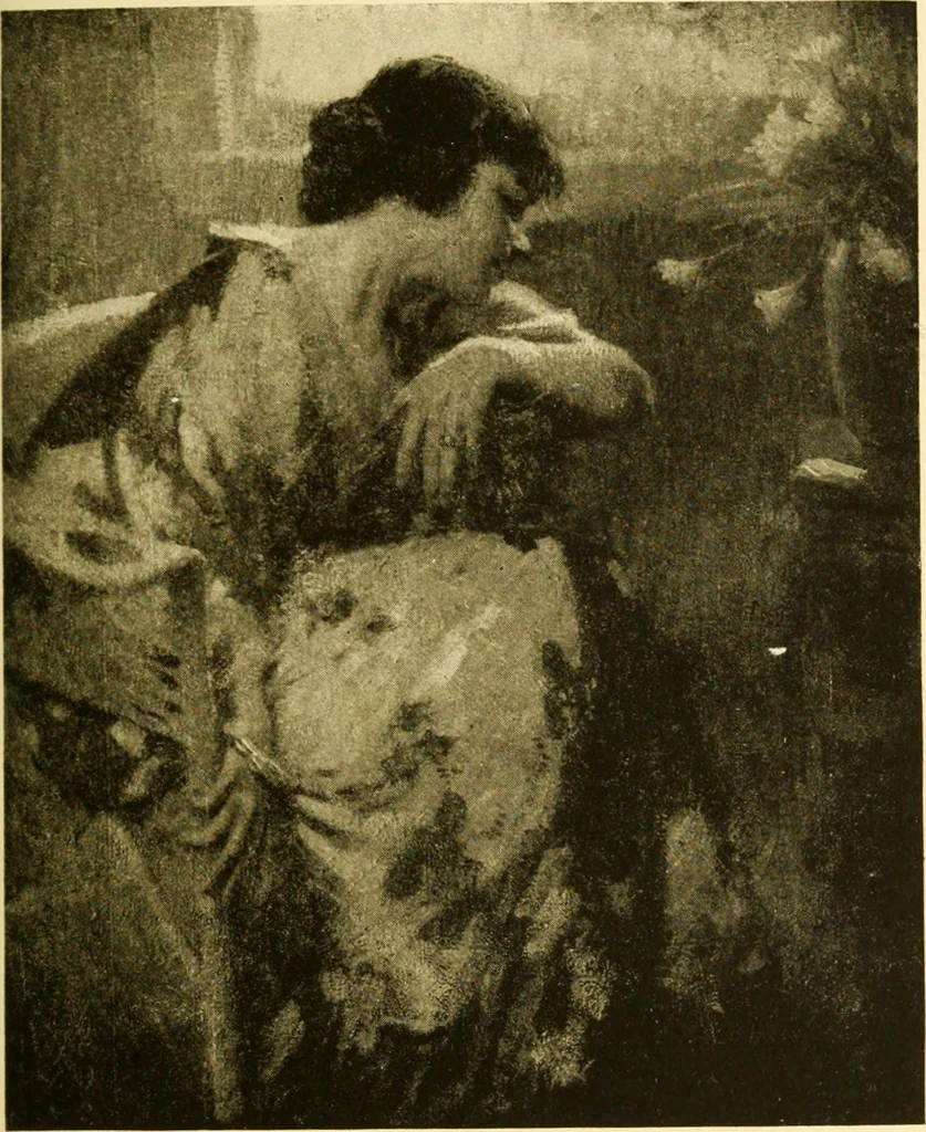 An illustration from Special exhibitions of work by the following artists : paintings by John W. Alexander : sculpture by Chester Beach : paintings by California artists : paintings by Wilson Irvine : paintings by Edward W. Redfield : paintings, drawings and sketches by Maurice Sterne, 1916, leaf 46