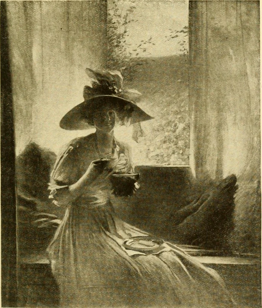 An illustration from Special exhibitions of work by the following artists : paintings by John W. Alexander : sculpture by Chester Beach : paintings by California artists : paintings by Wilson Irvine : paintings by Edward W. Redfield : paintings, drawings and sketches by Maurice Sterne, 1916, leaf 8