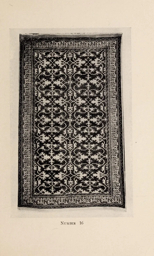 An illustration from Special loan exhibition of carpets and other textiles from Asia Minor, 1919, leaf 109