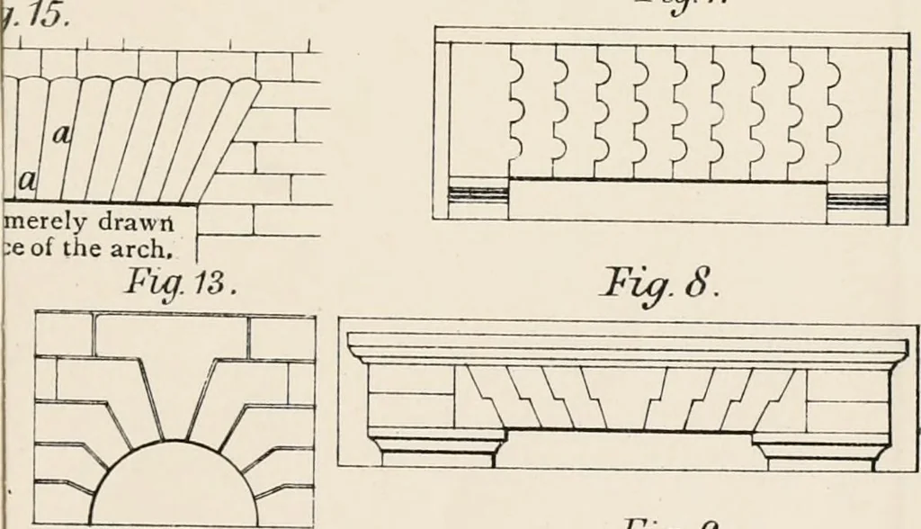 An illustration from Specifications for practical architecture; a guide to the architect, engineer, surveyor, and builder, with an essay on the structure and science of modern buildings, 1886, leaf 106