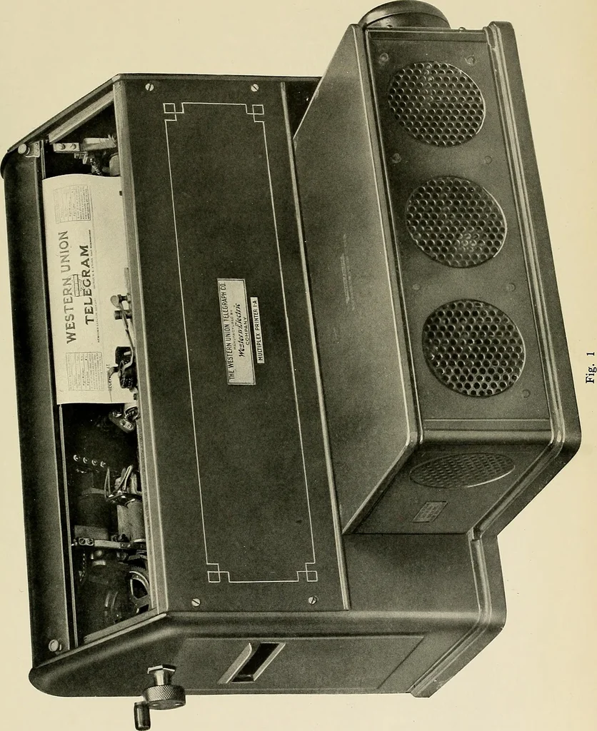 An illustration from Specifications for the multiplex printing telegraph system : theory and operation, 1920, leaf 118