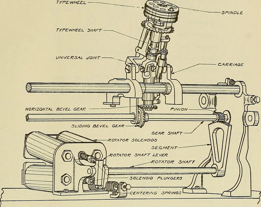An illustration from Specifications for the multiplex printing telegraph system : theory and operation, 1920, leaf 160