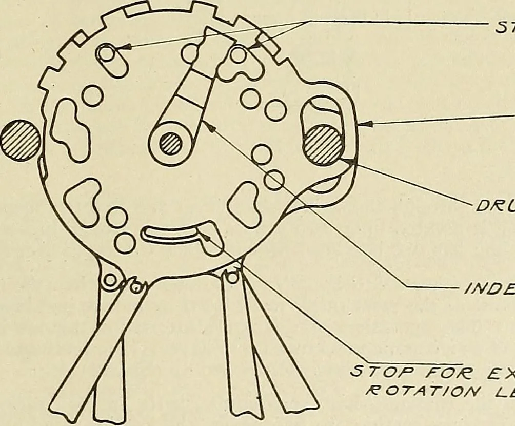 An illustration from Specifications for the multiplex printing telegraph system : theory and operation, 1920, leaf 160