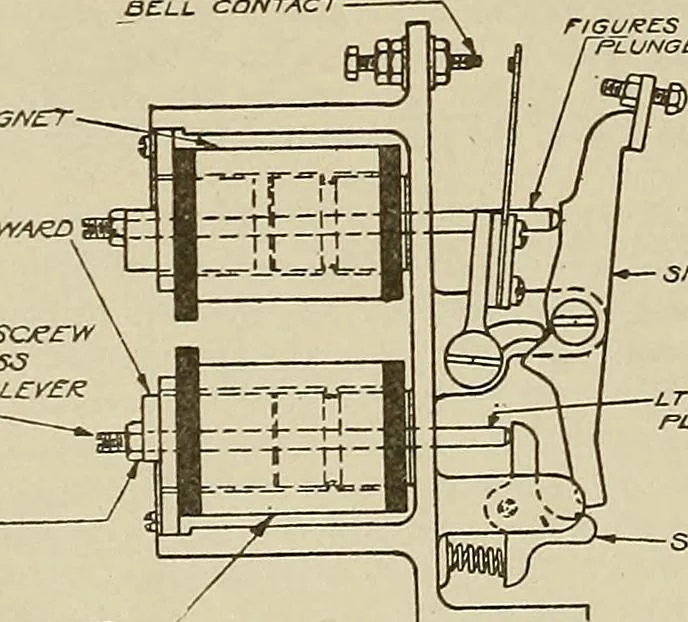 An illustration from Specifications for the multiplex printing telegraph system : theory and operation, 1920, leaf 169