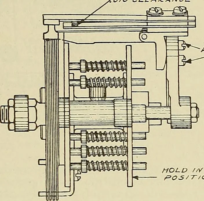 An illustration from Specifications for the multiplex printing telegraph system : theory and operation, 1920, leaf 180