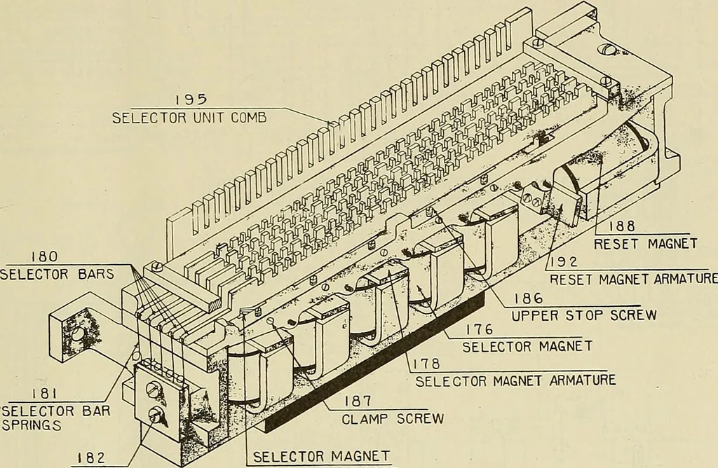 An illustration from Specifications for the multiplex printing telegraph system : theory and operation, 1920, leaf 200