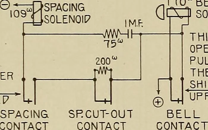 An illustration from Specifications for the multiplex printing telegraph system : theory and operation, 1920, leaf 253