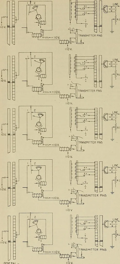 An illustration from Specifications for the multiplex printing telegraph system : theory and operation, 1920, leaf 273