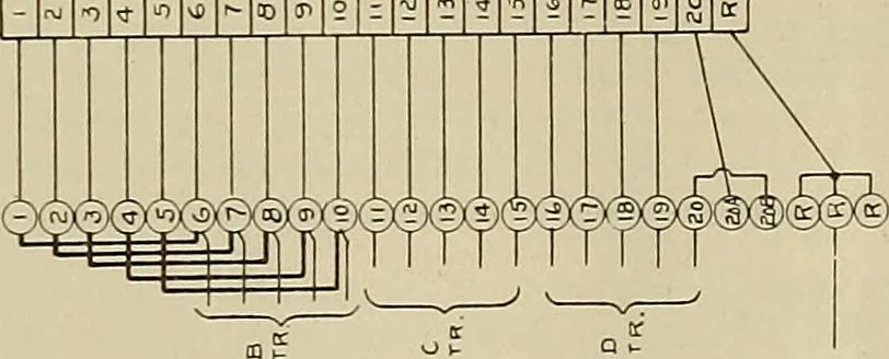 An illustration from Specifications for the multiplex printing telegraph system : theory and operation, 1920, leaf 299
