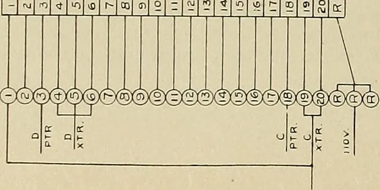 An illustration from Specifications for the multiplex printing telegraph system : theory and operation, 1920, leaf 303