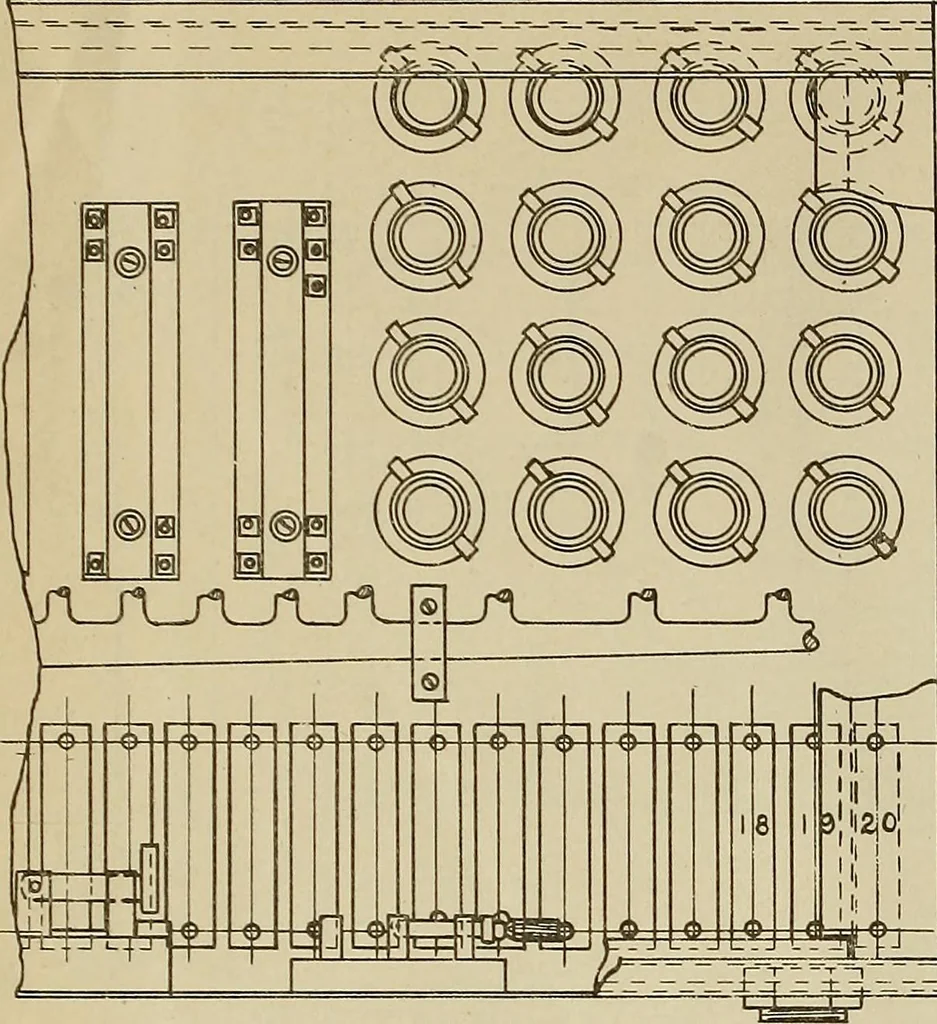 An illustration from Specifications for the multiplex printing telegraph system : theory and operation, 1920, leaf 311