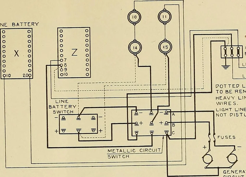 An illustration from Specifications for the multiplex printing telegraph system : theory and operation, 1920, leaf 316