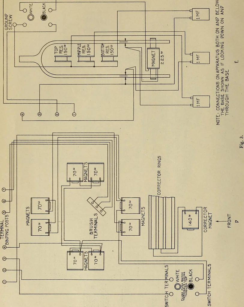 An illustration from Specifications for the multiplex printing telegraph system : theory and operation, 1920, leaf 43