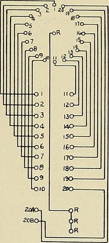An illustration from Specifications for the multiplex printing telegraph system : theory and operation, 1920, leaf 48