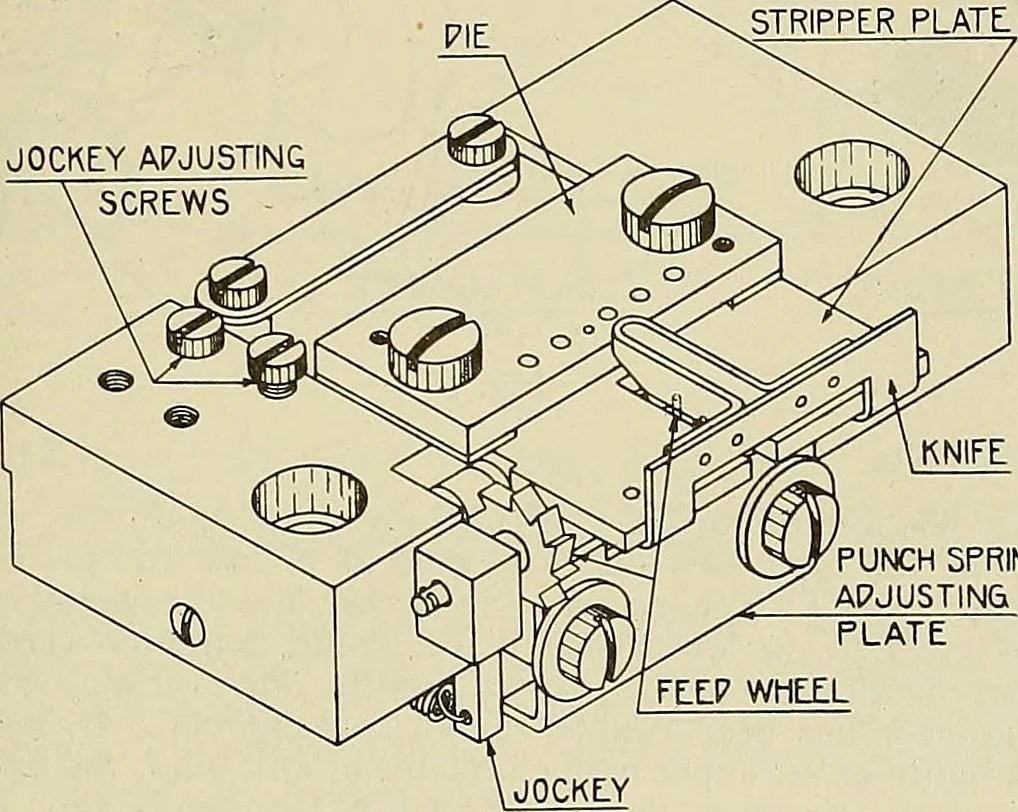 An illustration from Specifications for the multiplex printing telegraph system : theory and operation, 1920, leaf 90