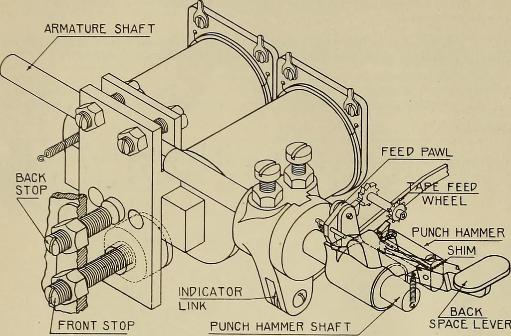 An illustration from Specifications for the multiplex printing telegraph system : theory and operation, 1920, leaf 91