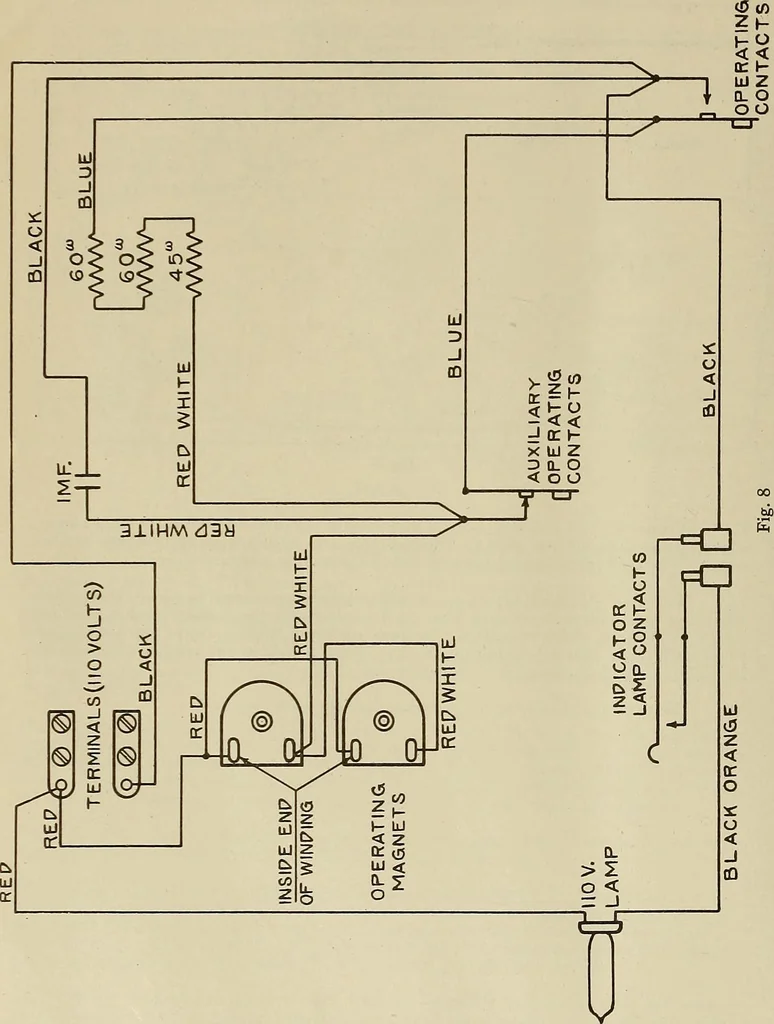 An illustration from Specifications for the multiplex printing telegraph system : theory and operation, 1920, leaf 93