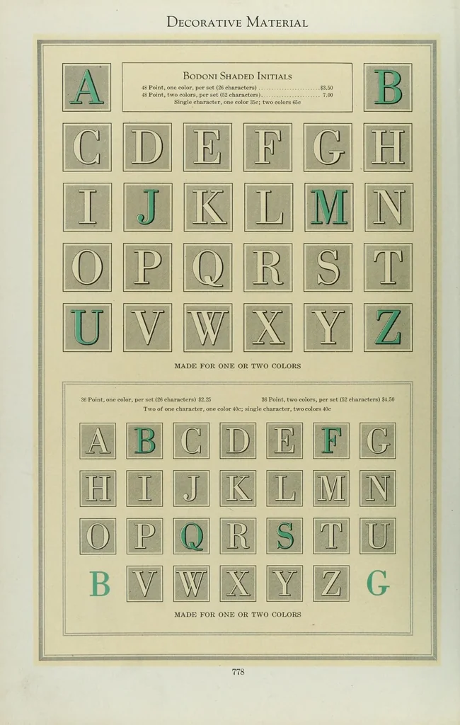 An illustration from Specimen book and catalogue, 1923 --, 1923, leaf 1080