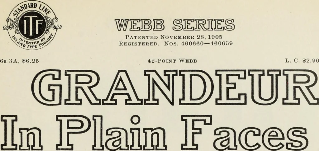 An illustration from Specimen book and catalog : a price list of printers' supplies .., 1907, leaf 154