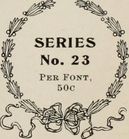 An illustration from Specimen book and catalog : a price list of printers' supplies .., 1907, leaf 181