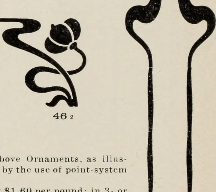 An illustration from Specimen book and catalog : a price list of printers' supplies .., 1907, leaf 199