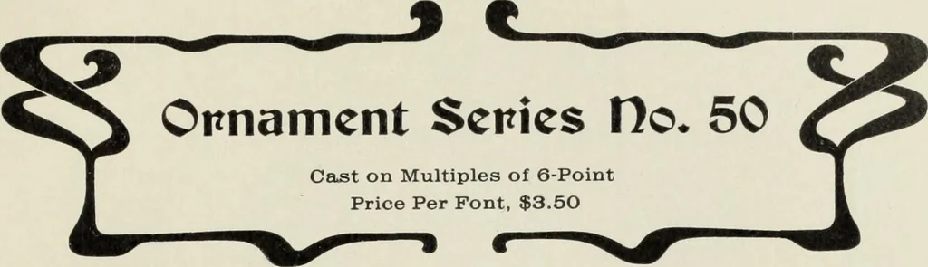 An illustration from Specimen book and catalog : a price list of printers' supplies .., 1907, leaf 200