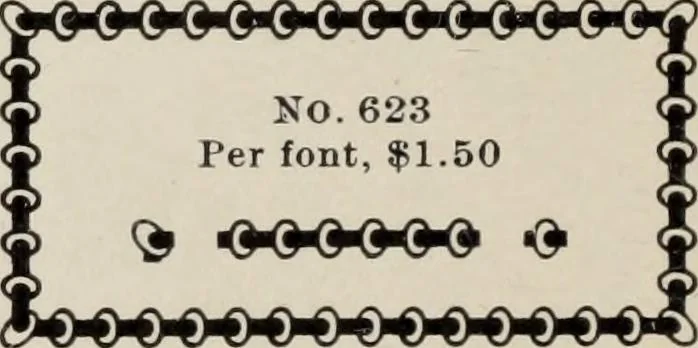An illustration from Specimen book and catalog : a price list of printers' supplies .., 1907, leaf 203