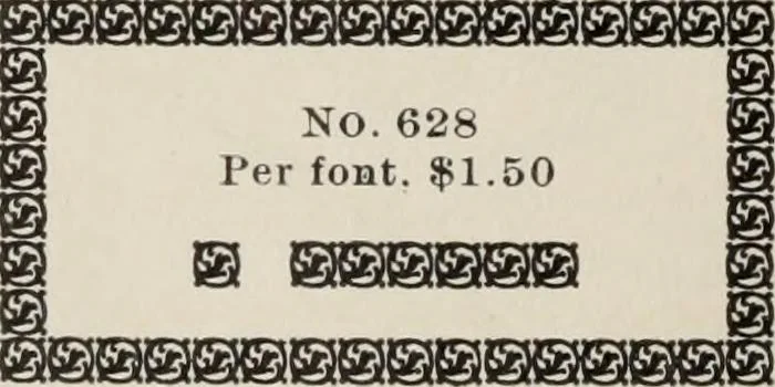 An illustration from Specimen book and catalog : a price list of printers' supplies .., 1907, leaf 203