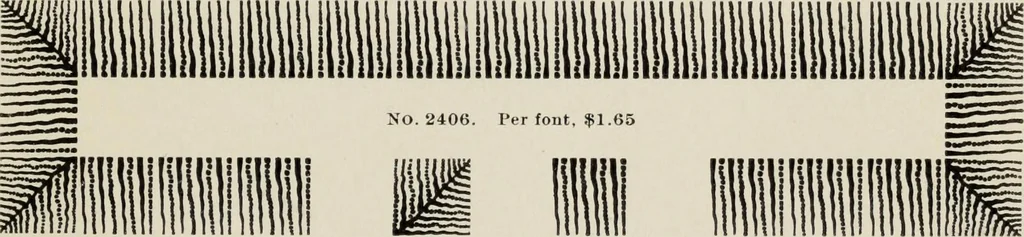 An illustration from Specimen book and catalog : a price list of printers' supplies .., 1907, leaf 218