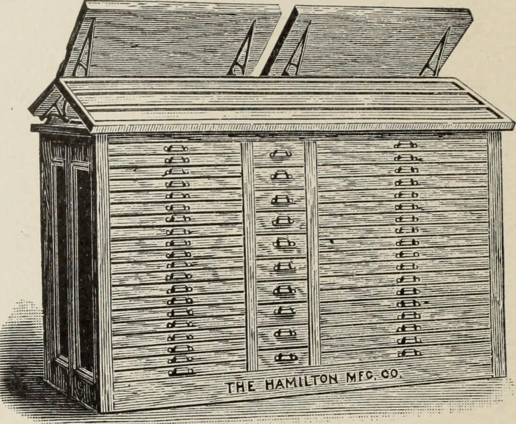 An illustration from Specimen book and catalog : a price list of printers' supplies .., 1907, leaf 233