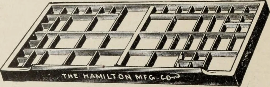 An illustration from Specimen book and catalog : a price list of printers' supplies .., 1907, leaf 235