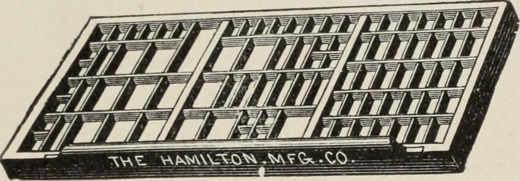 An illustration from Specimen book and catalog : a price list of printers' supplies .., 1907, leaf 235