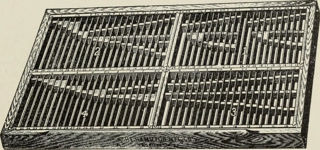 An illustration from Specimen book and catalog : a price list of printers' supplies .., 1907, leaf 236