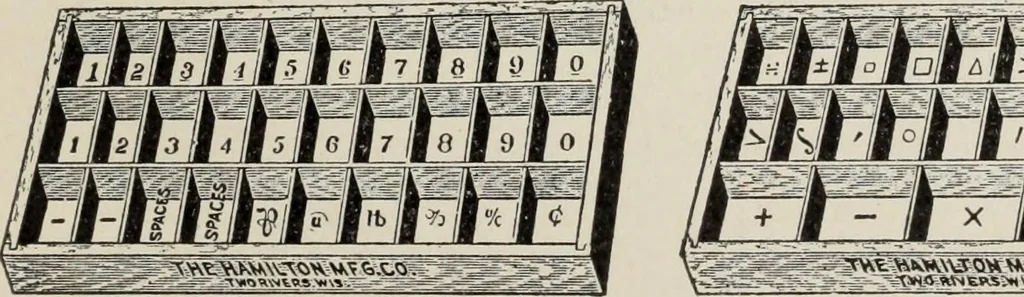 An illustration from Specimen book and catalog : a price list of printers' supplies .., 1907, leaf 236