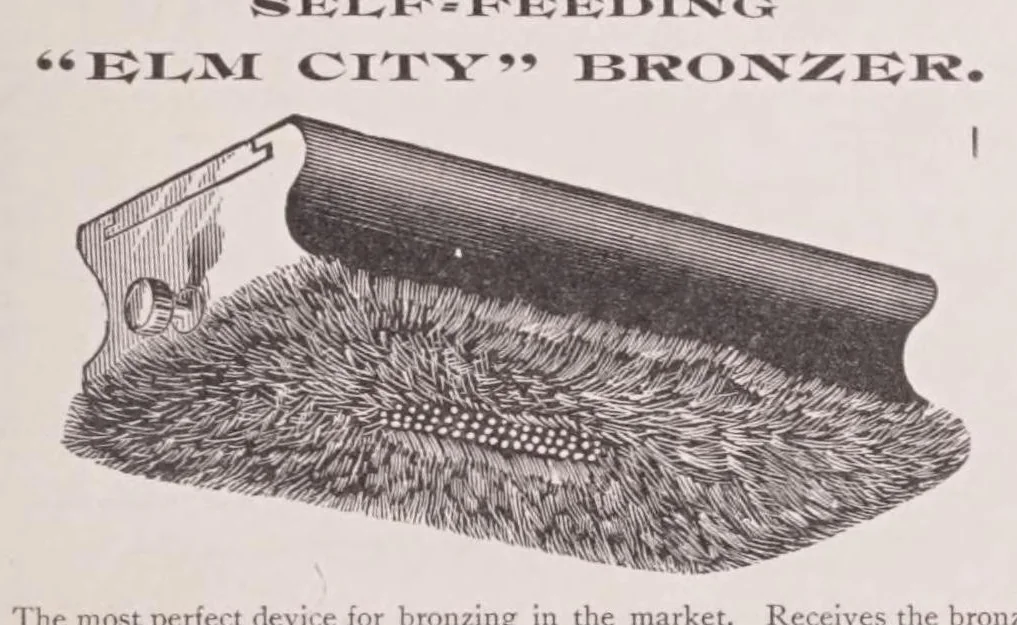 An illustration from Specimen book from the Boston type foundry ...containing also a complete price list of printing material., 1889, leaf 35