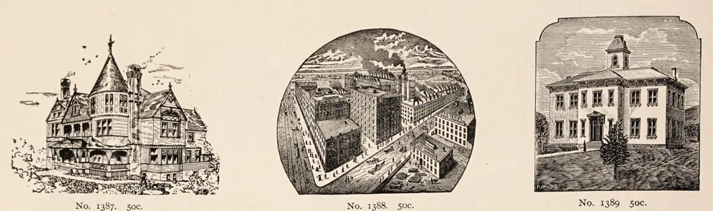An illustration from Specimen book of electrotypes comprising Pacific coast scenery, general illustrations, trade cuts, advertising novelties, &c. furnished by the Pacific press publishing house ...Oakland, Cal., 1885, leaf 227