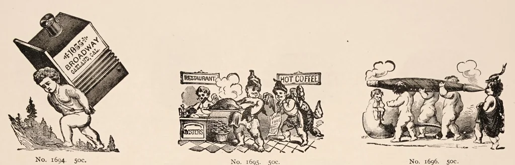 An illustration from Specimen book of electrotypes comprising Pacific coast scenery, general illustrations, trade cuts, advertising novelties, &c. furnished by the Pacific press publishing house ...Oakland, Cal., 1885, leaf 256