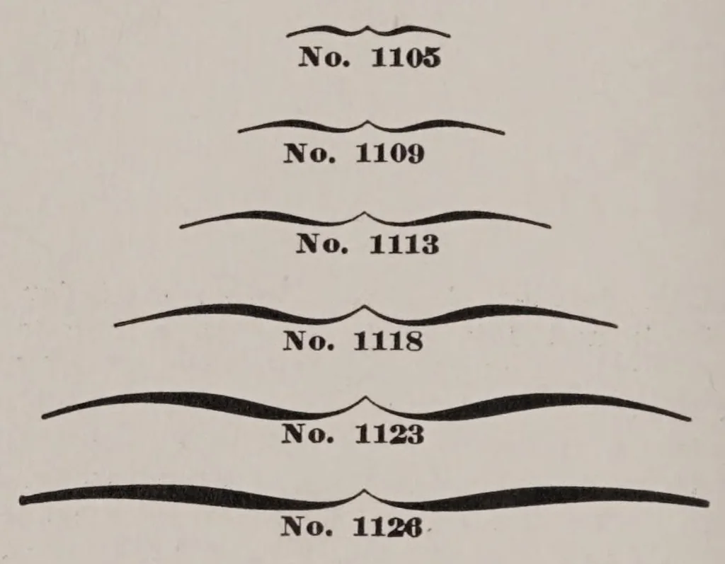 An illustration from Specimen faces, linotype composition;borders, rules and dashes., 1909, leaf 142