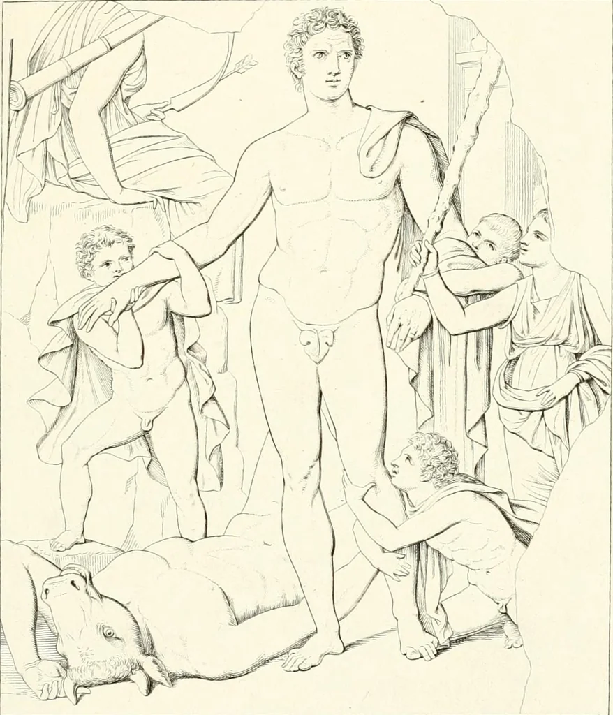 An illustration from Specimens from the Naples Museum : one hundred and sixty-eight plates, engraved on copper by the best Italian artists, illustrating four hundred and sixty-six objects from every branch of art and archaeology, 1889, leaf 48