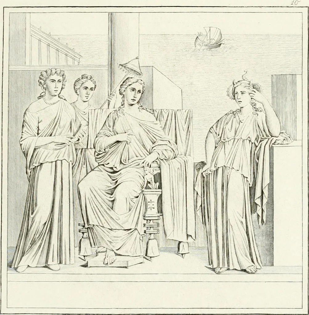 An illustration from Specimens from the Naples Museum : one hundred and sixty-eight plates, engraved on copper by the best Italian artists, illustrating four hundred and sixty-six objects from every branch of art and archaeology, 1889, leaf 62