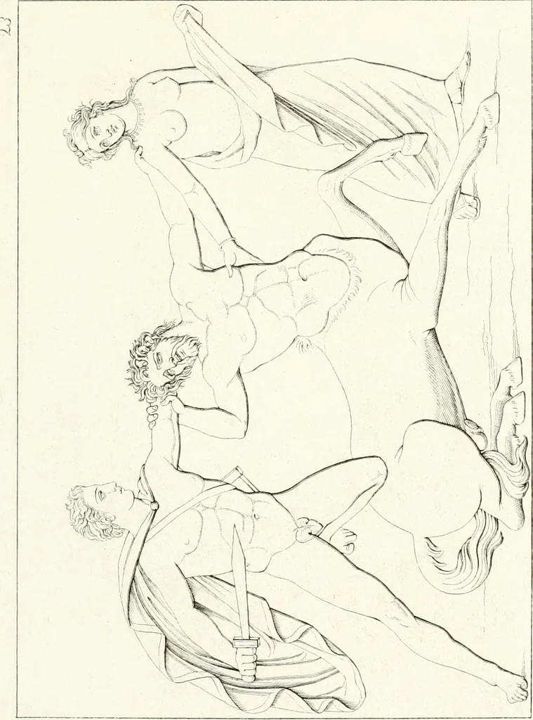 An illustration from Specimens from the Naples Museum : one hundred and sixty-eight plates, engraved on copper by the best Italian artists, illustrating four hundred and sixty-six objects from every branch of art and archaeology, 1889, leaf 88