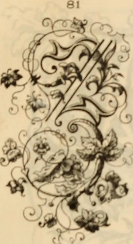 An illustration from [Specimens in the printing office of Francis Hart & Co., New York], 1877, leaf 80