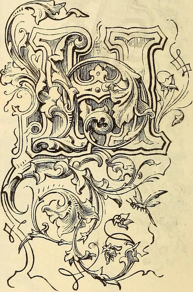 An illustration from [Specimens in the printing office of Francis Hart & Co., New York], 1877, leaf 81
