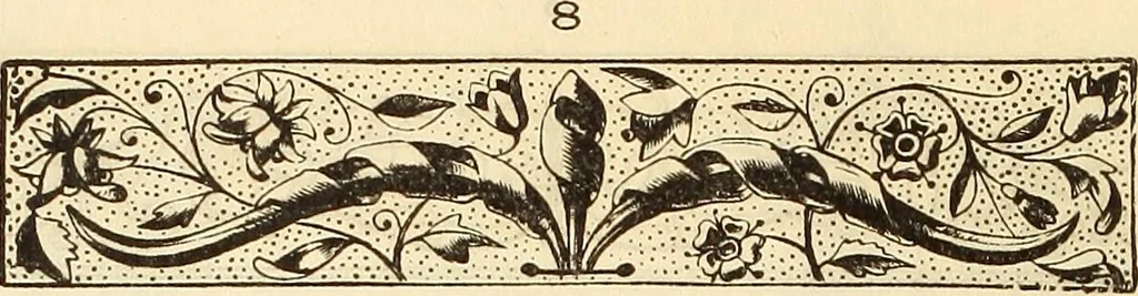 An illustration from [Specimens in the printing office of Francis Hart & Co., New York], 1877, leaf 83